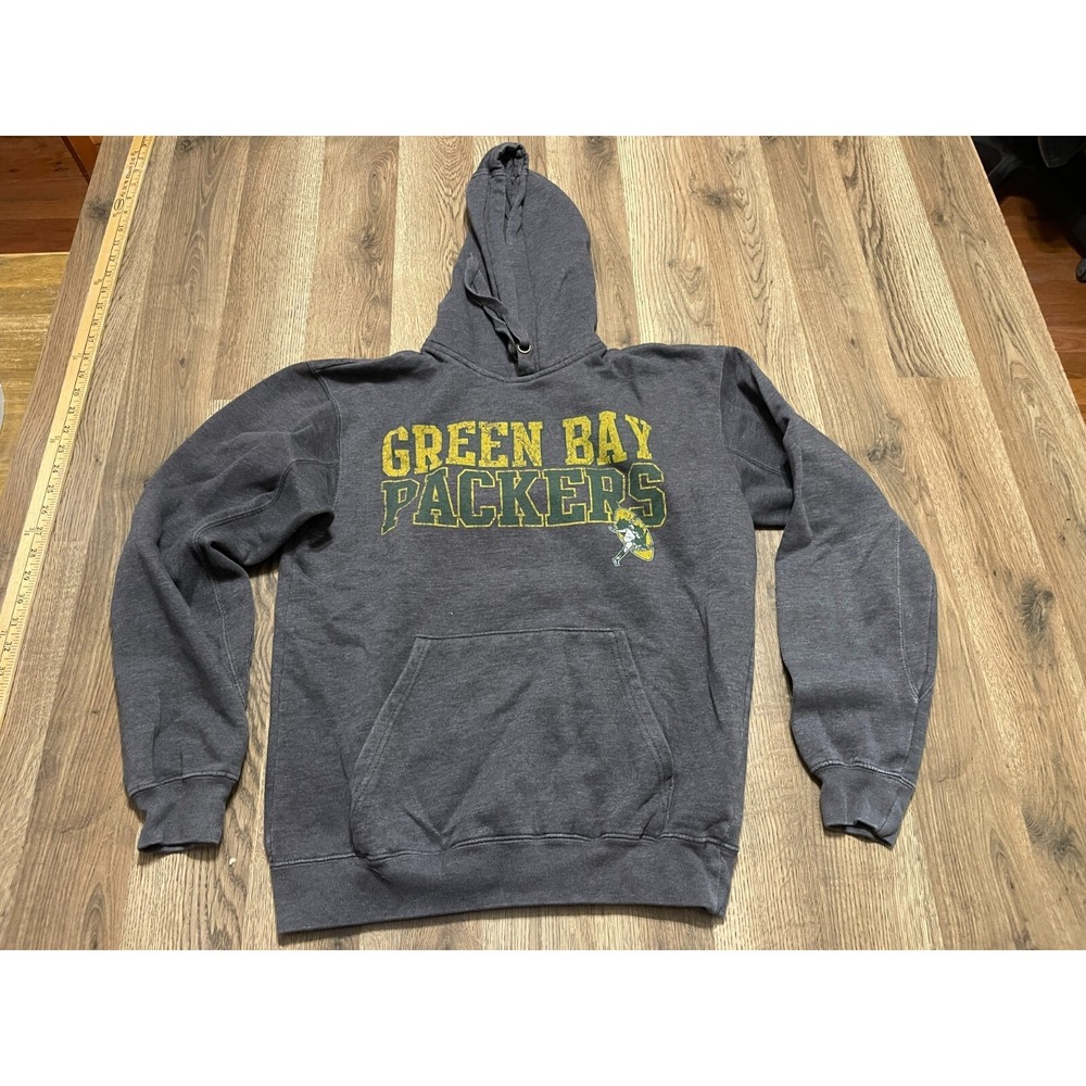 Vintage NFL Team Apparel Hoodie Womens Large Gray Wisconsin Green Bay Packers